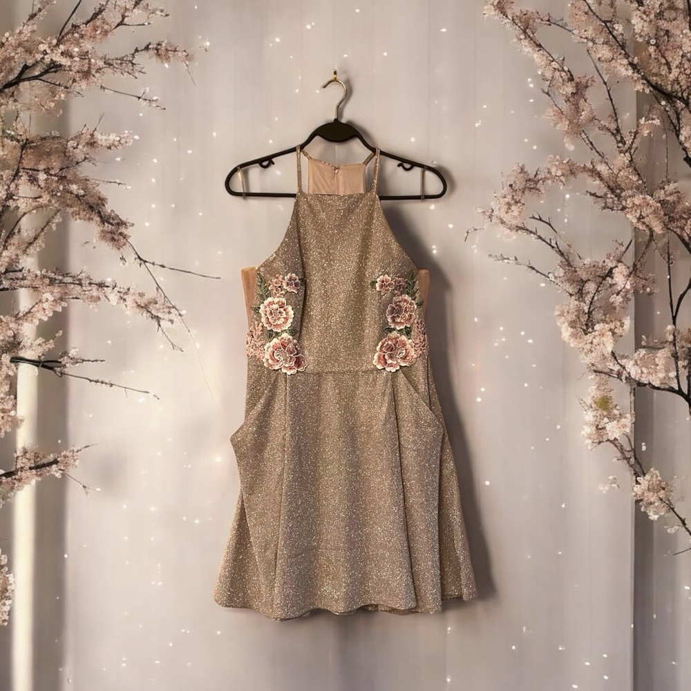 Social Couture Blush Pink Sparkly Dress